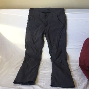 Prana Gray Adventure Pant Nylon fleece lined 8